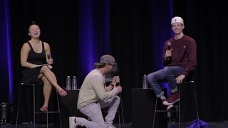 Tom Felton Proposes To Grant Gustin Live Onstage [upl. by Yeliab]