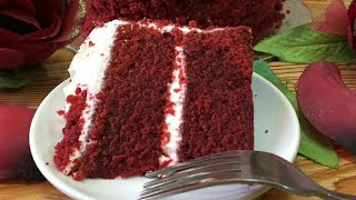 RED VELVET CAKE RECIPE  SUPER SIMPLE AND MOIST [upl. by Nalani]