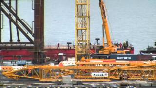 Berthing A Barge At BiFab [upl. by Hansel]