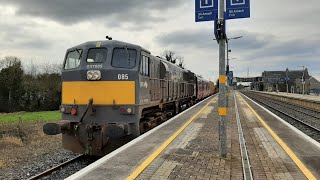 085 arriving at Ballybrophy with the Sperry train [upl. by Auj498]