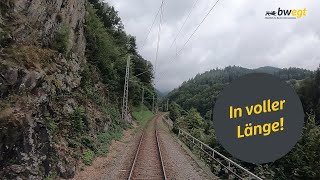 Führerstandsmitfahrt von Freiburg nach Villingen mit bwegt auf der Höllentalbahn [upl. by Eelir]