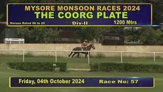 Race No 1 The Coorg Plate DIV  2 [upl. by Portie71]