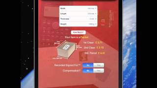 Postage Rates App Video Demo [upl. by Nonnair]