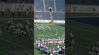 Yale Football YALE WINS 2322 OVER CENTRAL CONNECTICUT STATE Touchdown By 80 Luke Foster [upl. by Emorej]