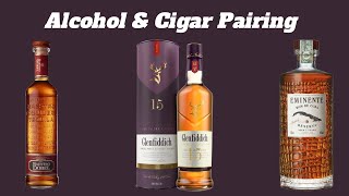 favourite alcoholic beverage pairing for cigars Rum Tequila amp Whiskey [upl. by Bain]