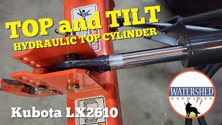 026 – Top and Tilt  Hydraulic Top Link for Kubota LX2610  LX3310 [upl. by Kcirredal]