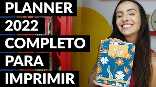 Planner 2022 completo para imprimir [upl. by Arndt151]