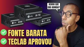 A MELHOR FONTE CUSTO BENEFÍCIO DO MOMENTO😱 APROVADA PELO TECLAB✅ É MUTO BARATA FONTES GAMER NINJA [upl. by Gipps]