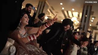 Wedding Bhangra Performance 2023  Hardeep amp Rashikas Reception  Folking Desi [upl. by Krigsman975]