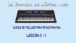 Curso de piano  lección 25  ejercicio con grupos de tres notas  Yamaha PSRE453 [upl. by Leizo]