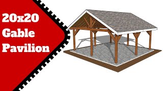 20x20 Gable Gazebo Plans [upl. by Reviere]