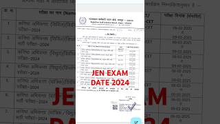 rsmssb jen exam date 2024 l rajasthan jen vacancy 2024 l rsmssb jen notification 2024 l jen 2024 [upl. by Vergos]