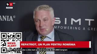 Repatriot un plan pentru România Știrile B1TV [upl. by Alletsirhc221]