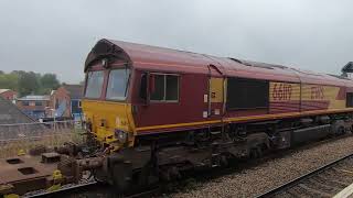 66119 Knottingley to Arpley sidings at Wakefield kirkgate 2924 [upl. by Nerret]