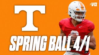 Tennessee football practice highlights from Monday 41 as spring practice rolls on I Volunteers [upl. by Nivat]