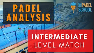 Padel Match Analysis INTERMEDIATE Level [upl. by Ahsyekat]