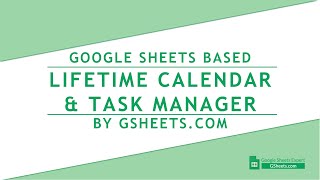 Google Sheets Calendar amp TasksEvents Manager [upl. by Harutek]