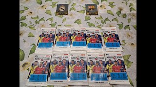 MECZ REAL MADRYT vs BARCELONA UNBOXING 10 SASZETEK Z KOLEKCJI TOPPS SUPERSTARS 202223 KTO WYGRAŁ [upl. by Anirbaz30]