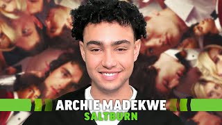 Saltburn Archie Madekwe Interview That Steamy OliverFarleigh Scene Initially Wasnt in the Script [upl. by Marrilee]