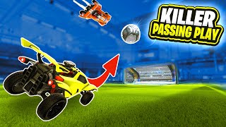 INSANE PASSING PLAYS Rocket League Funny Moments [upl. by Refanej645]