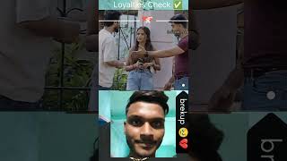 loyalties check  girl dont trust boys 😔 BREAKUP 😔😥 reaction shortsvideo viralvideo [upl. by Arratahs]