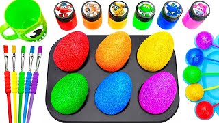 Satisfying Video Rainbow Mixing All Lollipop amp Color EGGS From Rainbow Caramel Candy amp Cutting ASMR [upl. by Ahseniuq]