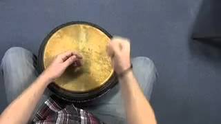 Part 2b More advanced African drumming djembe lesson [upl. by Onoitna]