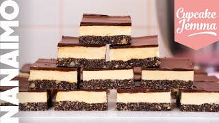 Nanaimo Bar Recipe  Quick Easy and Crazy Delicious  Cupcake Jemma [upl. by Adnicul]