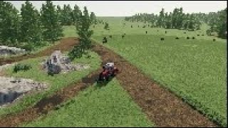 Making Silage Bales amp Expanding a Field No Mans Land Ep 18 [upl. by Ahsimac]