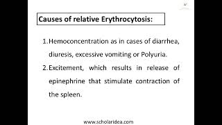 Erythrocytosis Types and Differential diagnosis [upl. by Nikola526]