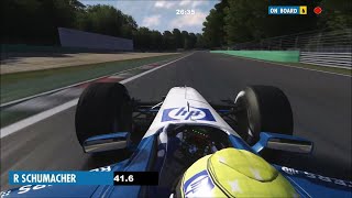 Ralf Schumacher OnBoard Lap  2002 Italian Grand Prix  Assetto Corsa [upl. by Darnoc]