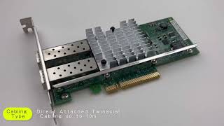 Original Network Adapter X520DA2 82599 Ethernet Converged controller [upl. by Aliuqet]