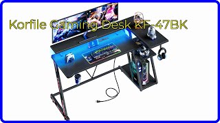 REVIEW 2024 Korfile Gaming Desk KF47BK ESSENTIAL details [upl. by Settera662]