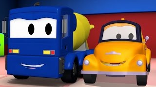 Tom the Tow Truck and the Concrete Truck in Car City  Trucks cartoon for kids [upl. by Domph]