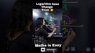 Logarithm  How to Change Base of Log ytshorts shorts maths mathstricks logarithm [upl. by Barnum766]