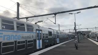 RER C Pontoise départ d’une Z20500 idfm accompagnée d’une Z8800 [upl. by Trebma]