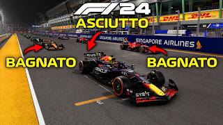 F1 24 MA HO LE GOMME DA ASCIUTTO SUL BAGNATO [upl. by Auos408]