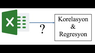 EXCEL İLE KORELASYON VE REGRESYON ANALİZİ [upl. by Erdnassac]