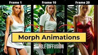 Morph Animations made EASY with AnimateDiff and Stable Diffusion A1111 [upl. by Jena]