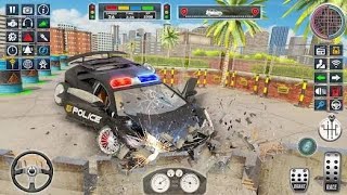 police car hit other cars on the road Police car game 2018 [upl. by Elvia]