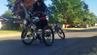 Propeller powered recumbent trike take 4compilation [upl. by Pandolfi176]