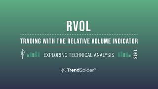 Trading With The Relative Volume Indicator [upl. by Enitselec]