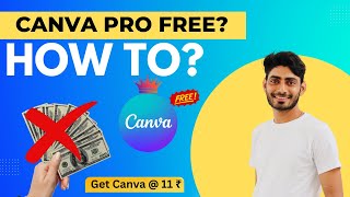 Canva Pro free  How to Get Canva Pro in 2024 [upl. by Kenlee]