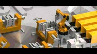 Foundry gravity casting and prefinishing Robotss Island [upl. by Pablo]