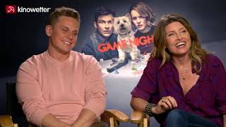 Interview Billy Magnussen amp Sharon Horgan GAME NIGHT [upl. by Allevon]