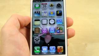 How to change the Wallpaper on the Apple iPhone 5 [upl. by Hakeem36]