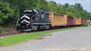 Return of CampD Freight Train quotJB2quot w14 empties to Jamesburg frm Lakewood starting  Freehold 8924 [upl. by Hnib]