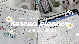 Cómo estudian los COREANOS 🇰🇷Planner Coreano • KPlanner 📝  PLANTILLA GRATISMÁS PRODUCTIVIDAD [upl. by Cooley]