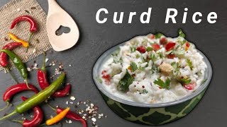 South Indian Traditional Curd Rice  easy curd rice recipe Vasudhas kitchen [upl. by Ahsinom895]