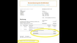 Kleinunternehmerrechnungen nach § 19 UStG schreiben in rechnungsprofi [upl. by Sevik]